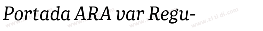 Portada ARA var Regu字体转换